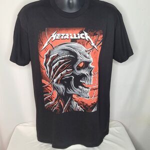 Metallica Men’s Black Screaming Skull Graphic Tee L